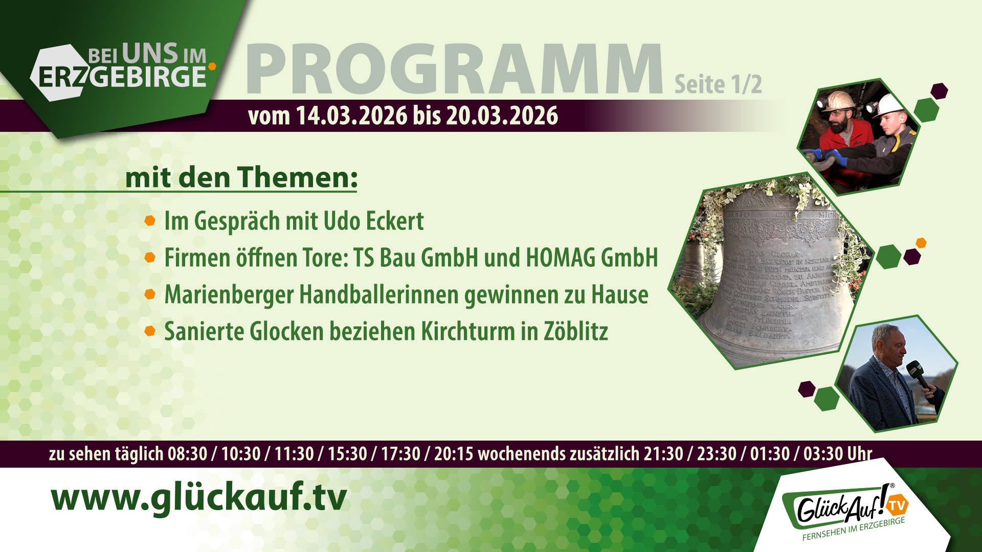 Bei uns im Erzgebirge für die Woche vom 14.03.2026 bis 20.03.2026