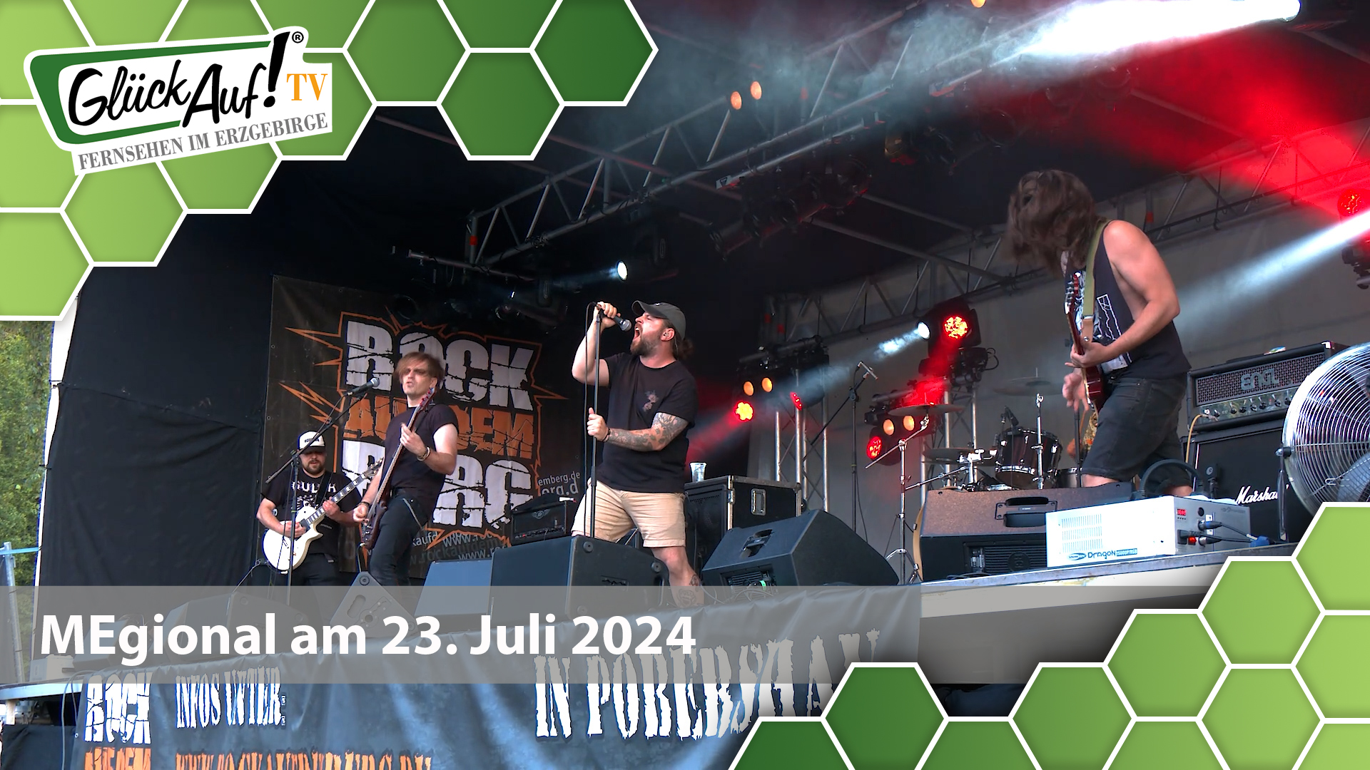 MEgional am 23. Juli 2024 mit dem Rock auf dem Berg am Katzenstein in Pobershau