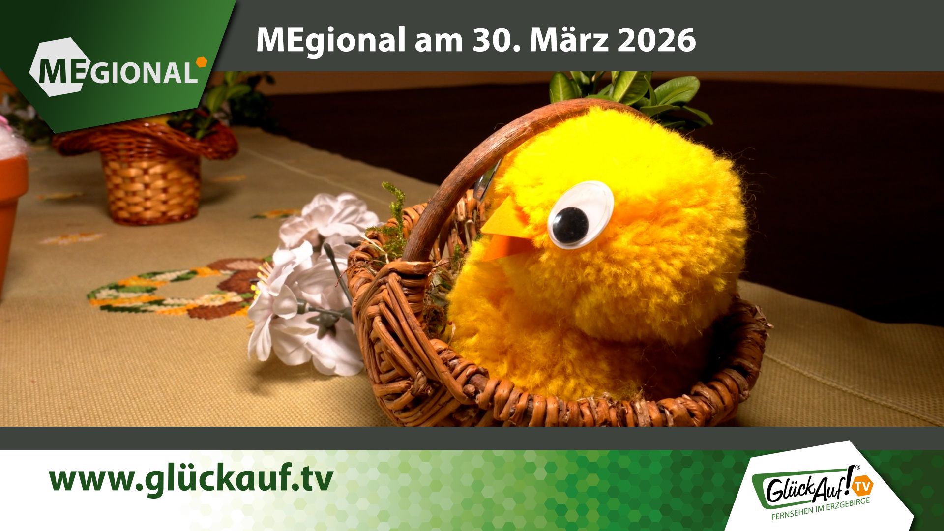 MEgional am 30. März mit dem Thema: Frühlingsmarkt in der Baldauf Villa Marienberg