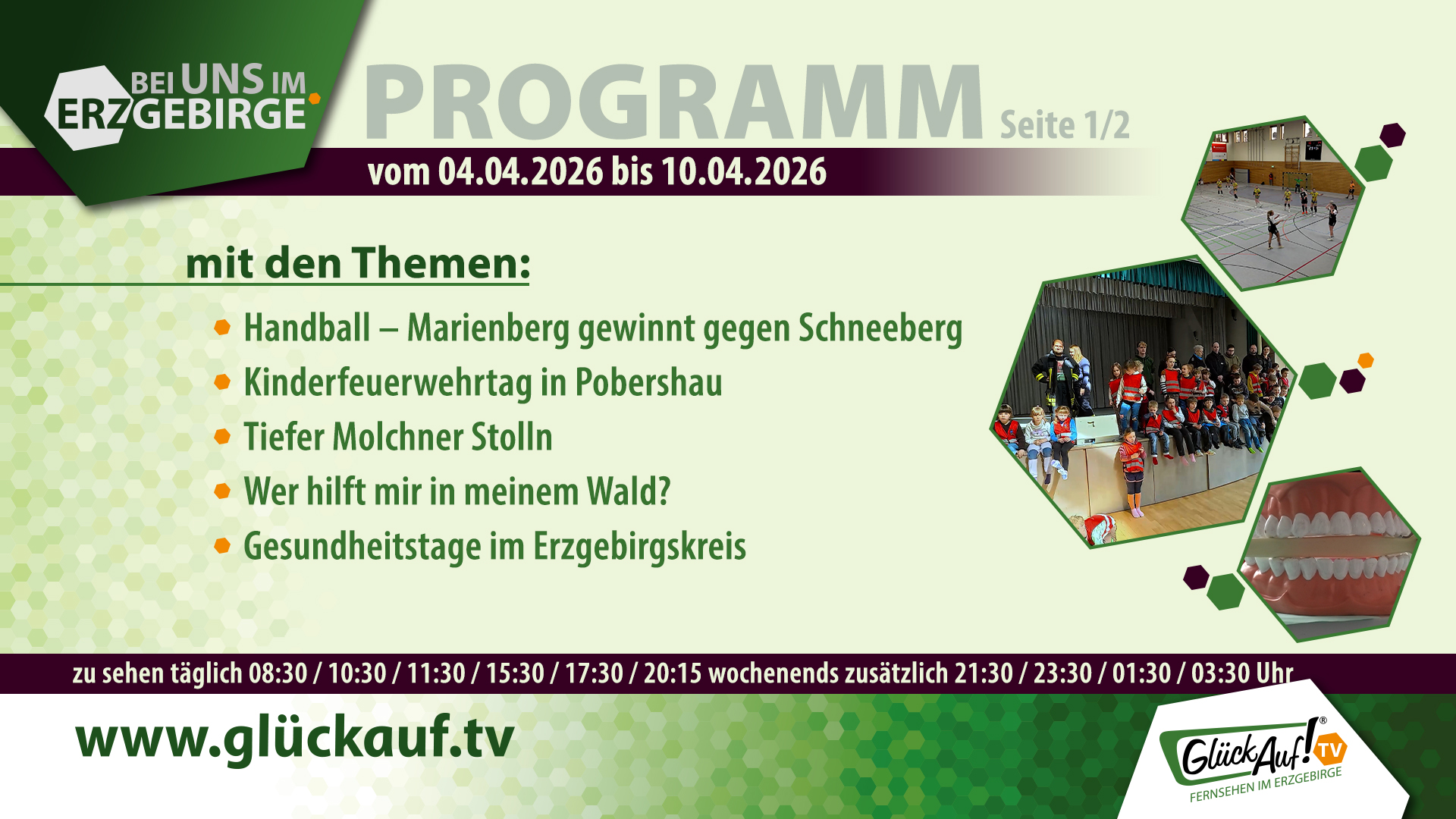 Bei uns im Erzgebirge für die 14. Kalenderwoche vom 04. April bis 10. April 2026