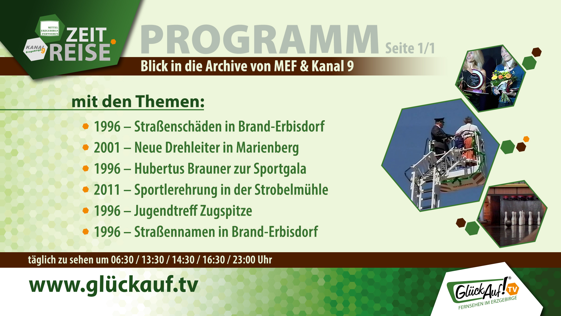 Glück Auf! TV - Zeitreise vom 18.04. bis 24.04.