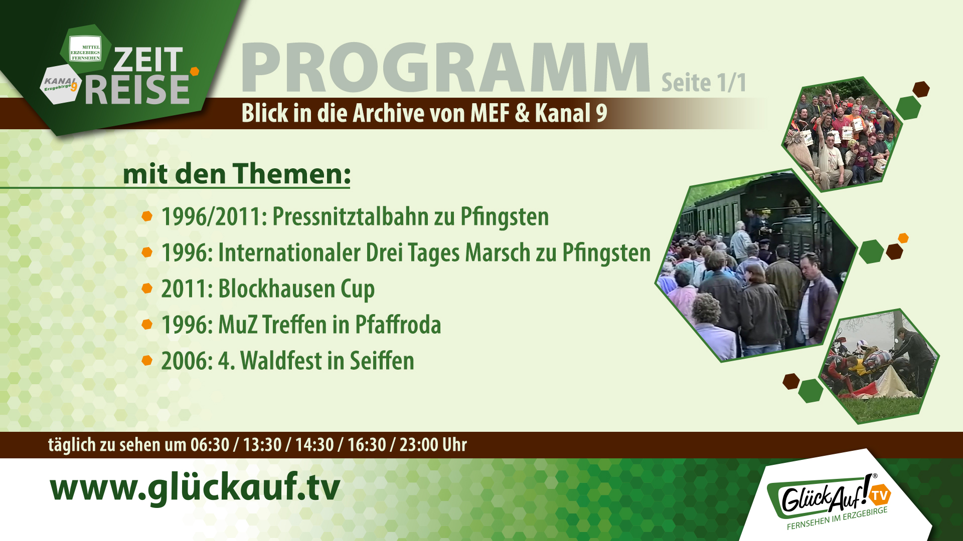 Glück Auf! TV - Zeitreise vom 16.05. bis 22.05.